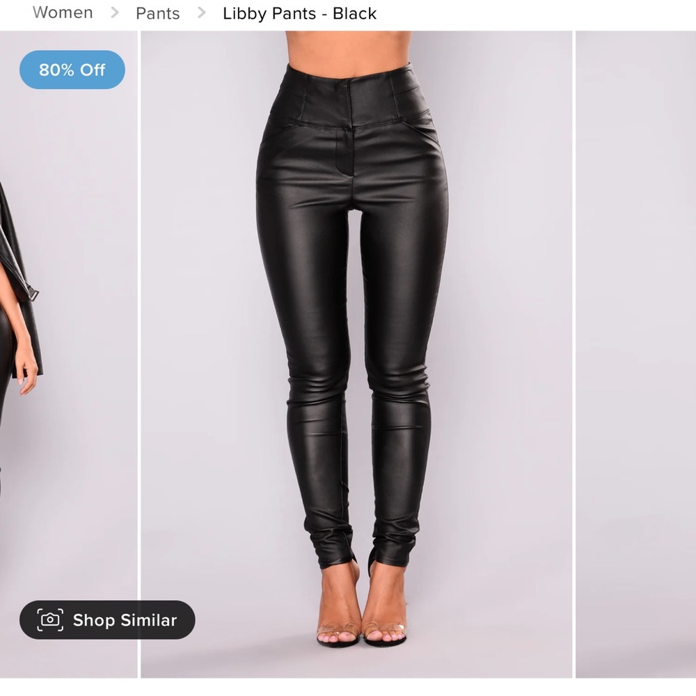Fashion nova leather pants